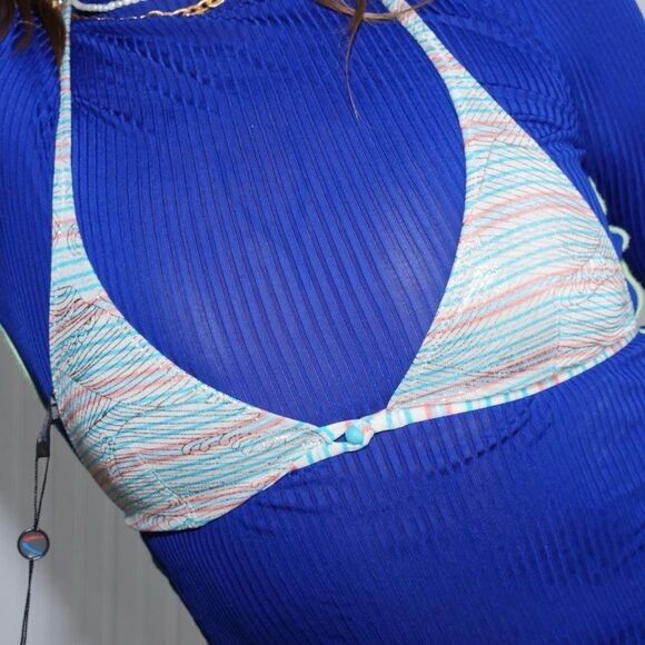 NWT Custo Barcelona sparkly mini bikini top - Picture 3 of 8